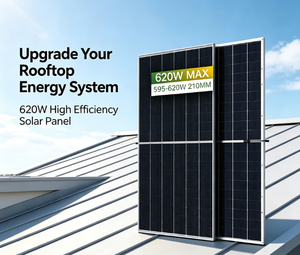 Módulo Fotovoltaico Flexible de Alta Potencia Jingsun Bifacial de 595W 620W, de Rápido Montaje para Sistemas de Energía en Techos Residenciales - Product Image 6