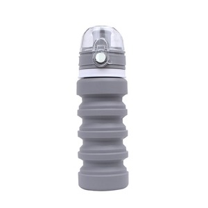Botella Deportiva de Silicona Plegable de 400 ml, Tapa a Prueba de Fugas con Rosca, Libre de BPA, Ecológica, Ligera, Reutilizable, para Beber Directamente - Product Image 4