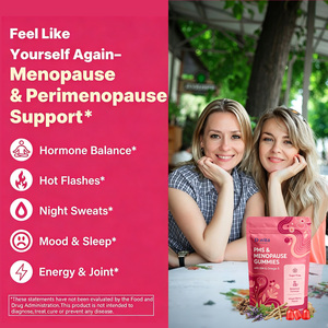 Approvisionnement en gros OEM Gummies pour le soulagement de la ménopause, extrait naturel à base de plantes, soutien pour les changements d'humeur, sommeil apaisant, 60 Gummies - Product Image 3