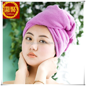 <span class=keywords><strong>Serviette</strong></span> turban pour <span class=keywords><strong>cheveux</strong></span> en microfibre <span class=keywords><strong>de</strong></span> haute qualité, super absorbante et à séchage rapide, pour le bain et le spa - Product Image 2
