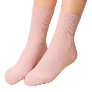 Women's Mid-Calf Socks Solid Color Vertical Stripes Breathable Medium Thickness Korean Style Long Socks - Product Image 5