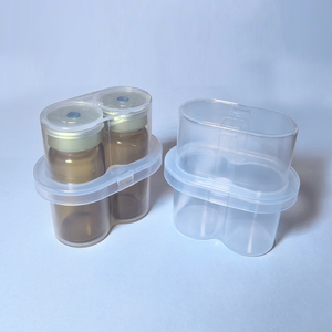 กล่องพลาสติกแบบใหม่ 10 มล. สำหรับใส่ขวด 2 ขวด  กล่องบรรจุภัณฑ์เปปไทด์ 10 มล. 2 ช่อง  กันน้ำ - Product Image 5