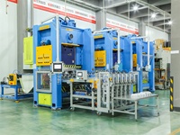Machine automatique de fabrication de boîtes en aluminium pour aliments, 80 tonnes, emballage jetable, boîte en aluminium