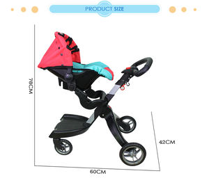 Feili toys-cochecito de bebé con asiento de coche y manillar ajustable, recién llegado, 2020 - Product Image 4