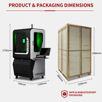 CKMACHINE Máquina de Marcado Láser UV Portátil, Completamente Cerrada, Duradera y Profesional, con Soporte para DXF/AI/DWG, Refrigeración por Agua CNC 2D/3D