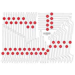 KS เครื่องมือ-811.0050-97โฟมเปล่าแทรกสำหรับ811.0050-EAN 4042146860458กลิ้งการประชุมเชิงปฏิบัติการถาดเปล่า - Product Image 1
