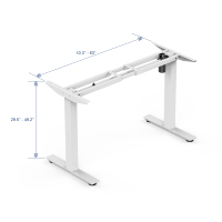 Mobilier commercial haut de gamme Mobilier de bureau au design moderne unique Bureau de direction en acier inoxydable Bureau réglable en hauteur