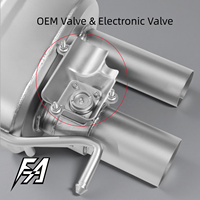 Système d'échappement en acier inoxydable pour Audi S6 S7 4.0T 2013, soupape d'échappement pour améliorer les performances, échappement arrière