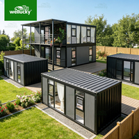Casas Prefabricadas Portátiles de Diseño Moderno de 30 Pies, de Dos Pisos, con 2, 3, 4 o 5 Dormitorios, con Terraza, Listas para Usar, Tipo Granny Flat