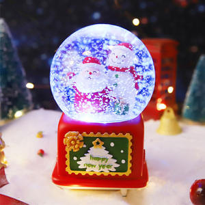 Sfera di cristallo di babbo natale, ornamenti per carillon che girano automaticamente la <span class=keywords><strong>neve</strong></span> regali per bambini carillon di natale regali di natale/ - Product Image 6