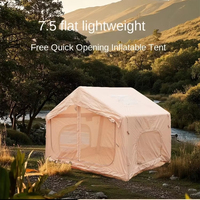 En stock Tente gonflable Oxford à ouverture rapide et automatique, imperméable, Barraca Inflavel, un salon, deux chambres à coucher, Aufblasbares Zelt