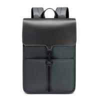 Sac à dos de voyage imperméable à grande capacité avec fermeture éclair à motif géométrique gris foncé noir unisexe pour hommes et femmes, sac à dos décontracté pour la journée