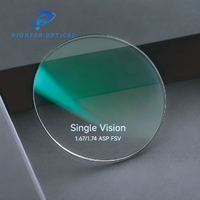 Lentilles optiques unifocales Pioneer 1.67 1.74 Lentilles optiques UC HC HMC SHMC Asphériques Anti-reflets Lentilles optiques transparentes