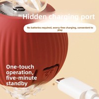 Jouet interactif électrique intelligent en gel de silicone pour chat, balle de dodgeball, pour l'auto-amusement, anti-ennui et dépense d'énergie