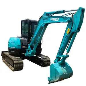 Secondhand Kobelco SK55SR Crawler Excavator / used kobelco sk55 automation excavator SK55SR-5 Mini 5 ton digger machine for sale