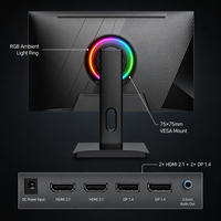 Monitor Gaming 27 Inci QHD 300Hz Fast IPS 2560x1440 Layar Esports OEM/ODM Panel Branding Logo Kustom Pasokan Langsung Pabrik