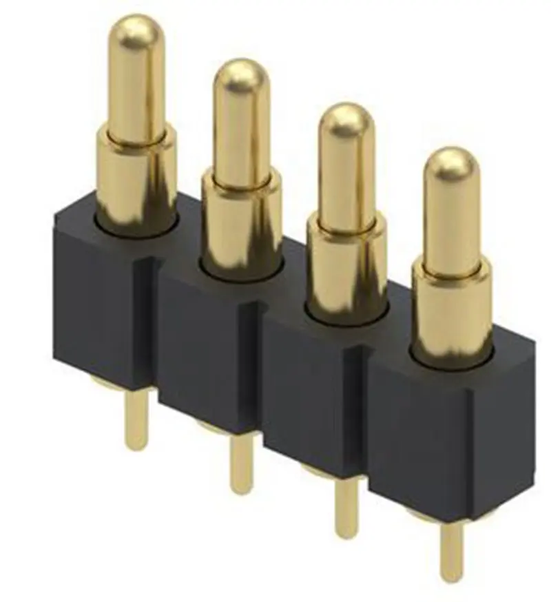 Custom Gold Plated Brass Connectors SMT Pin Spring Load Pogo Pin