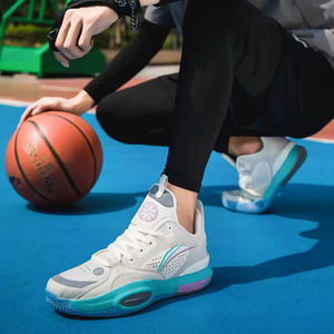 Nouvelles conceptions 2025, chaussures de sport pour hommes, chaussures de basket-ball à tige haute en maille, respirantes, légères, tendance de la mode, OEM professionnel - Product Image 6