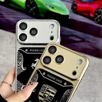 Coque de téléphone PC électroplaquée de luxe tendance pour iPhone 17 Pro Max, fine, légère, antichoc, étui de marque populaire pour iPhone 17 Air