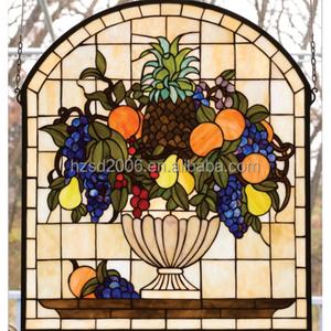 Panneau suspendu en verre Tiffany personnalisé 50*80CM, motif fruits, épaisseur 3mm, pour décoration de salon - Vente en gros - Product Image 5