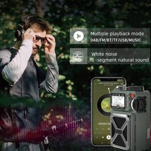 Radio Digital de Fábrica con Bluetooth 5.0, Radio FM/AM para Exteriores, Carga Solar, Banco de Energía de 4000mAh, Alerta SOS, Plástico ABS, Banda Completa - Product Image 5