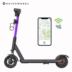 2024 kuickwheel สกู๊ตเตอร์ไฟฟ้า4G แบตเตอรี่แบบถอดเปลี่ยนได้กันน้ำ