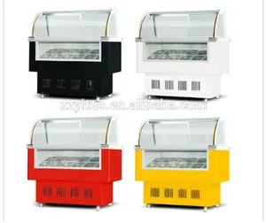 Factory directly sell electric ice cream ice cream showcase popsicle display freezer