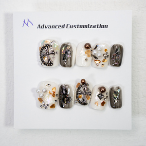 Venta al por mayor de <span class=keywords><strong>uñas</strong></span> <span class=keywords><strong>francesas</strong></span> Girly Rhinestone gel diseño decorativo accesorios de <span class=keywords><strong>uñas</strong></span> Moda 10 piezas <span class=keywords><strong>uñas</strong></span> adhesivas - Product Image 1