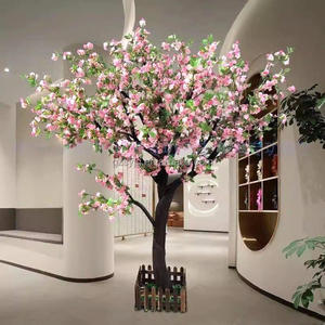 Pohon bunga bunga bunga <span class=keywords><strong>Begonia</strong></span> buatan kustom pohon simulasi dekorasi pesta pernikahan acara taman luar ruangan dalam ruangan