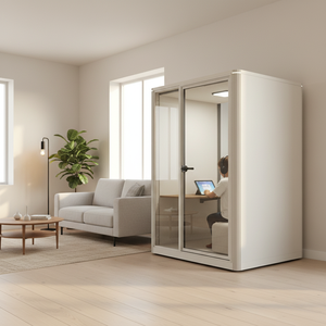 <span class=keywords><strong>Cabine</strong></span> de travail insonorisée modulaire haute performance OEM ODM ignifuge et acoustique pour bureaux de direction - Product Image 4