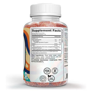 סוכריות גומי לוטאין לטיפוח העיניים 60 סוכריות בטעם מנגו, מספקות אנרגיה, טבעוניות, ללא טעמים מלאכותיים, תוסף תזונה, <span class=keywords><strong>2</strong></span> סוכריות - Product Image 5