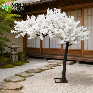 Arbre à fleurs de <span class=keywords><strong>cerisier</strong></span> artificiel de haute qualité, grand modèle pour décoration intérieure/extérieure, fleurs de sakura japonaises roses en plastique - Product Image 2