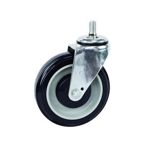 5 "5 Zoll Einkaufs wagen Schwenkbarer Nachlauf/Einkaufs wagen Rad Einziehbarer expandieren der Vorbau Pu <span class=keywords><strong>4</strong></span> ZOLL ARBEITS TISCH <span class=keywords><strong>CASTER</strong></span> RÄDER - Product Image 3