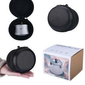 อุปกรณ์เสริม Cam กลางแจ้งถ้วยชาไทเทเนียมชุดแบบพกพาน้ําหนักเบากลางแจ้ง Camping ชาจีนสําหรับการเดินทางเดินป่าตกปลา - Product Image 6