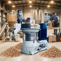Granulateur vertical centrifuge à matrice annulaire CE pour sciure de bois, branches, bois rond, bambou et déchets de combustibles