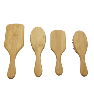 Set di pennelli in legno di bambù <span class=keywords><strong>da</strong></span> donna massaggio spazzola per palloncini per capelli Airbag pettine per massaggio alla <span class=keywords><strong>testa</strong></span> pettine per piatti grandi pacchetto personalizzato - Product Image 2