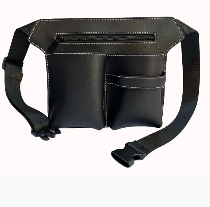 Clip per borsa a forbice per capelli in pelle PU custodia per fondina per pettine custodia per spazzola per capelli con cintura a tracolla in vita organizzatore per attrezzi da barbiere per parrucchieri