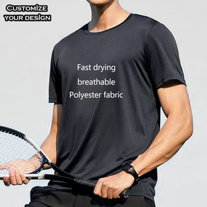 Camiseta Deportiva de Manga Corta para Hombre, de Secado Rápido, Transpirable, Ecológica, Antiarrugas, con Estampado Digital por Sublimación, Venta al Por Mayor OEM Personalizada - Product Image 3