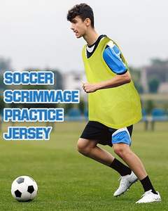 Высокопроизводительный футбольный жилет, трикотажные нагрудники, Спортивные Нагрудники для взрослых, жилеты, баскетбольные майки для крикета, футбольные майки - Product Image 3