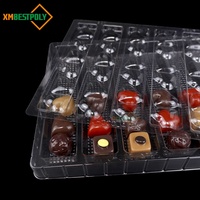 Plateau blister de chocolat en plastique PVC PET de qualité alimentaire personnalisé Conteneur d'emballage présentoir bonbons truffe