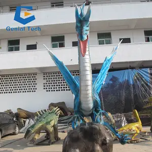 Çin'de JN-Z23J27 ucuz gerçekçi ejderha modeli hayal Animatronic uçan ejderha duman ejderha tedarikçisi