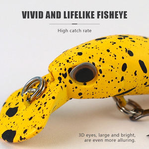 Leurre flottant LUSHAZER Minnow Crankbait 2,6g 45mm pour la pêche au bar, à la truite et au brochet, leurre artificiel en plastique, wobbler, leurre de pêche - Product Image 4