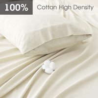 Vente en gros de draps de lit respirants de haute qualité refroidissant 4 pièces 100% lot de draps de lit en coton