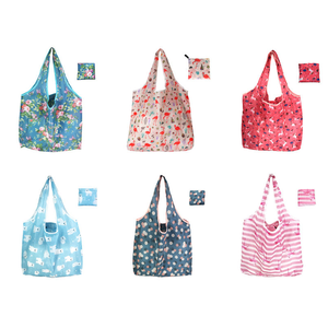 <b>Foldable</b> Reusable <b>Shopping</b> <b>Bag</b> With Cartoon Pattern Non-Woven Fabric Large Size Shoulder Handle For Daily <b>Shopping</b> - Product Image 1