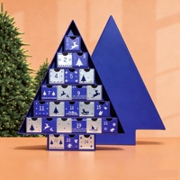Boîte de calendrier de l'avent de luxe pour échantillons de sérums, emballage compte à rebours de 24 jours pour produits de beauté