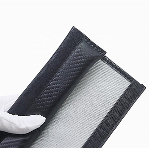 Sangle de ceinture de sécurité en Fiber de carbone, Logo de voiture personnalisé, housse de ceinture de sécurité de voiture, coussin, sangle pour accessoires d'intérieur de voiture - Product Image 5