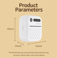 Mini-imprimante thermique portable, machine à autocollants sans encre, imprimante de poche compacte pour enfants, impression photo DIY 57 mm