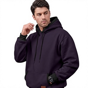 Sudadera con Capucha para Hombre, Invierno, 100% Algodón, Felpa, Gruesa, Ecológica, Secado Rápido, Calidad de Lujo, Corte Regular, Estilo Urbano - Product Image 1