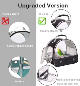 Muestra Gratuita: Transportín Portátil para Pájaros Pequeños, Loros y Periquitos con Percha y Bandeja de Acero Inoxidable - Product Image 4