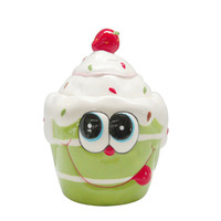 Pot à biscuits en céramique 3D en forme de cupcake, boîte de cuisine 3D avec couvercles pour le stockage des aliments et des collations, pour bonbons, biscuits